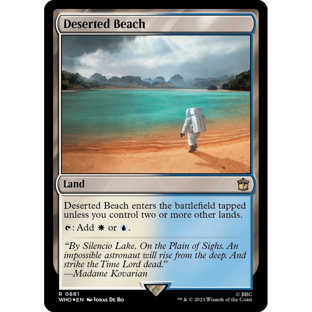 Image for Deserted Beach (Surge Foil) (861) (WHO) - Magic: The Gathering