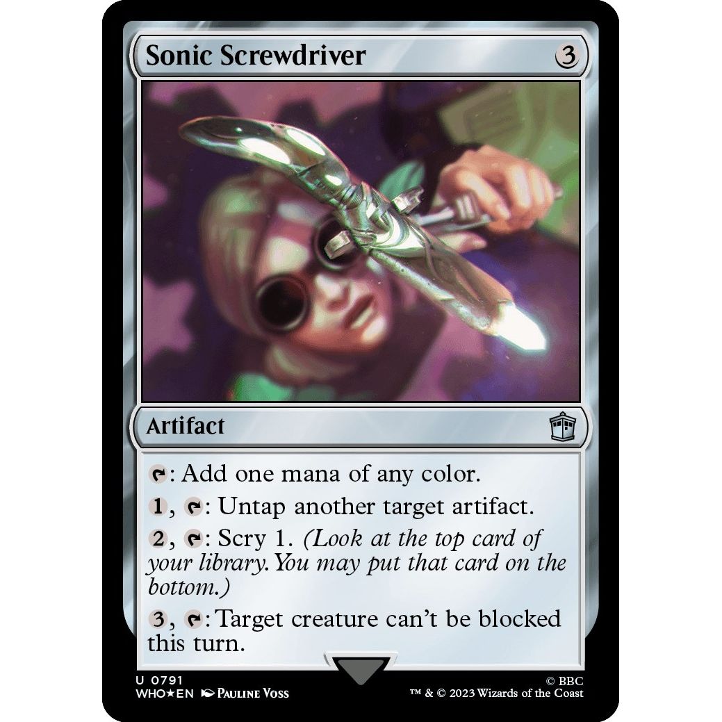 Image for Sonic Screwdriver (0791) (Surge Foil) (791) (WHO) - Magic: The Gathering