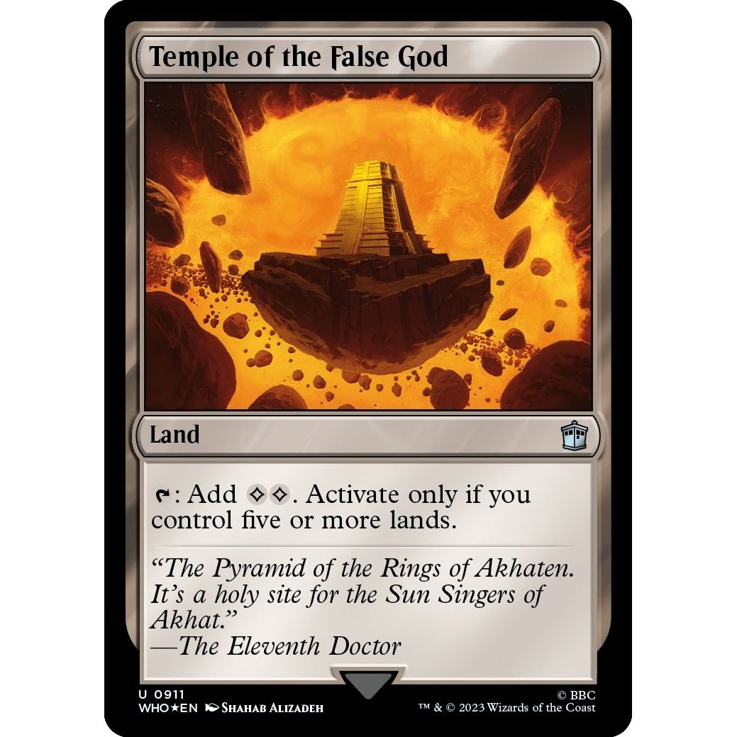 Image for Temple of the False God (Surge Foil) (911) (WHO) - Magic: The Gathering