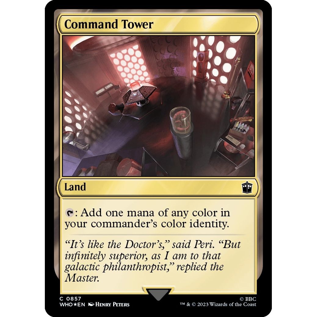 Image for Command Tower (0857) (Surge Foil) (857) (WHO) - Magic: The Gathering