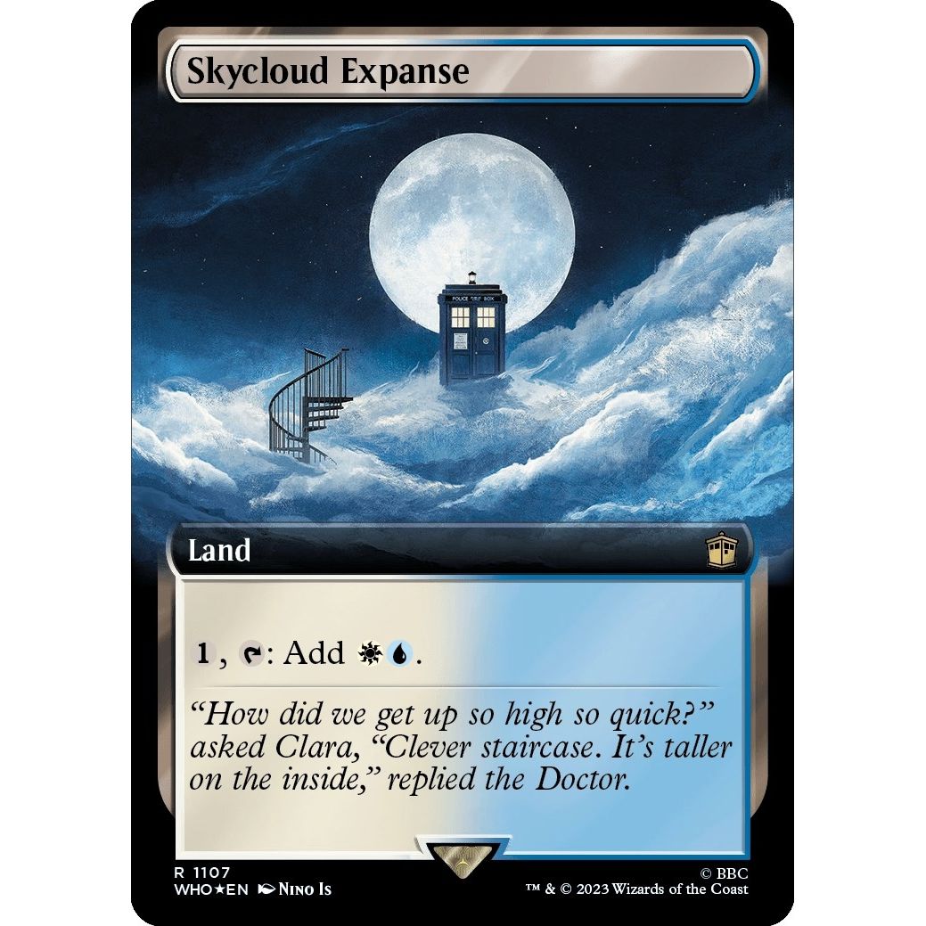 Image for Skycloud Expanse (Extended Art) (Surge Foil) (1107) (WHO) - Magic: The Gathering