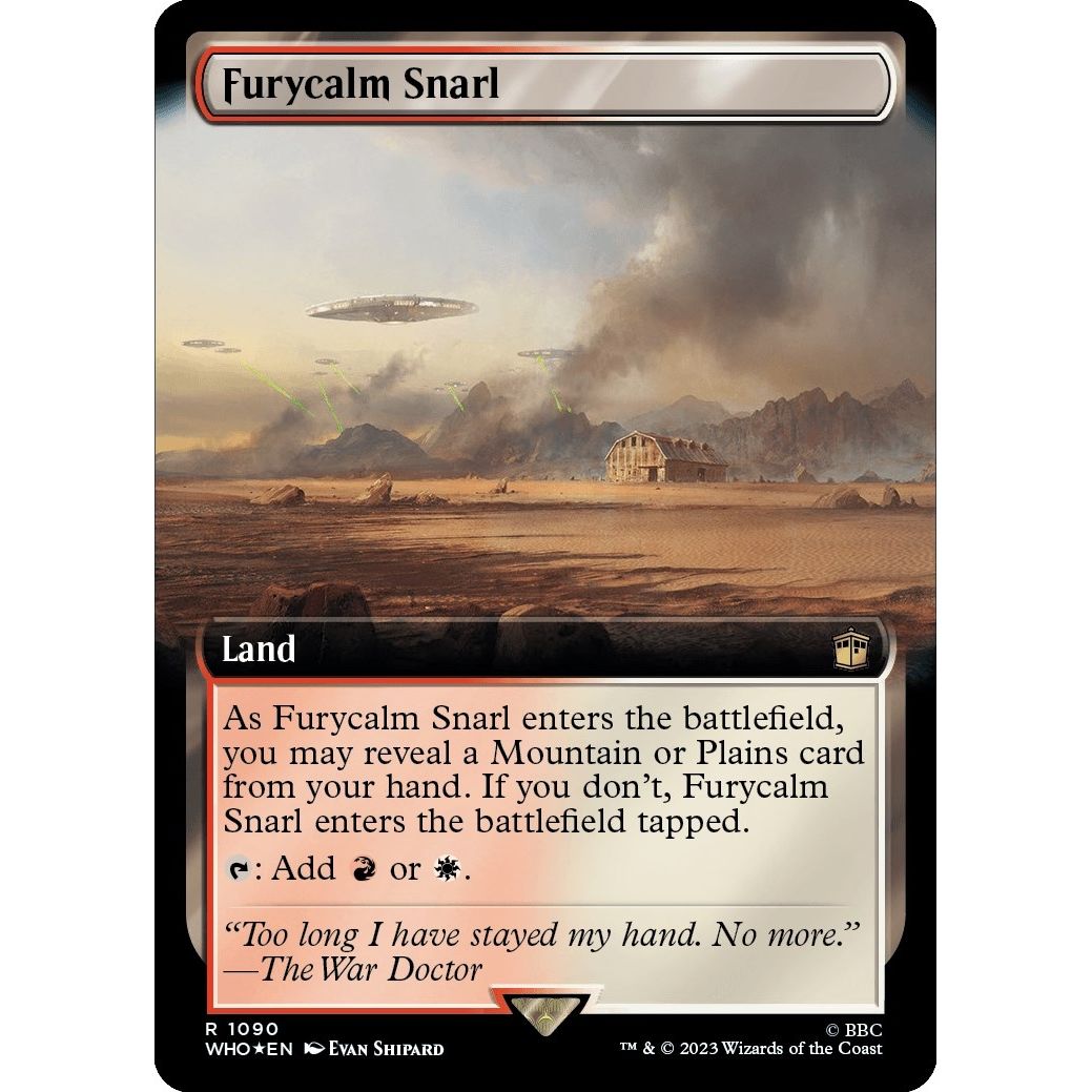 Image for Furycalm Snarl (Extended Art) (Surge Foil) (1090) (WHO) - Magic: The Gathering