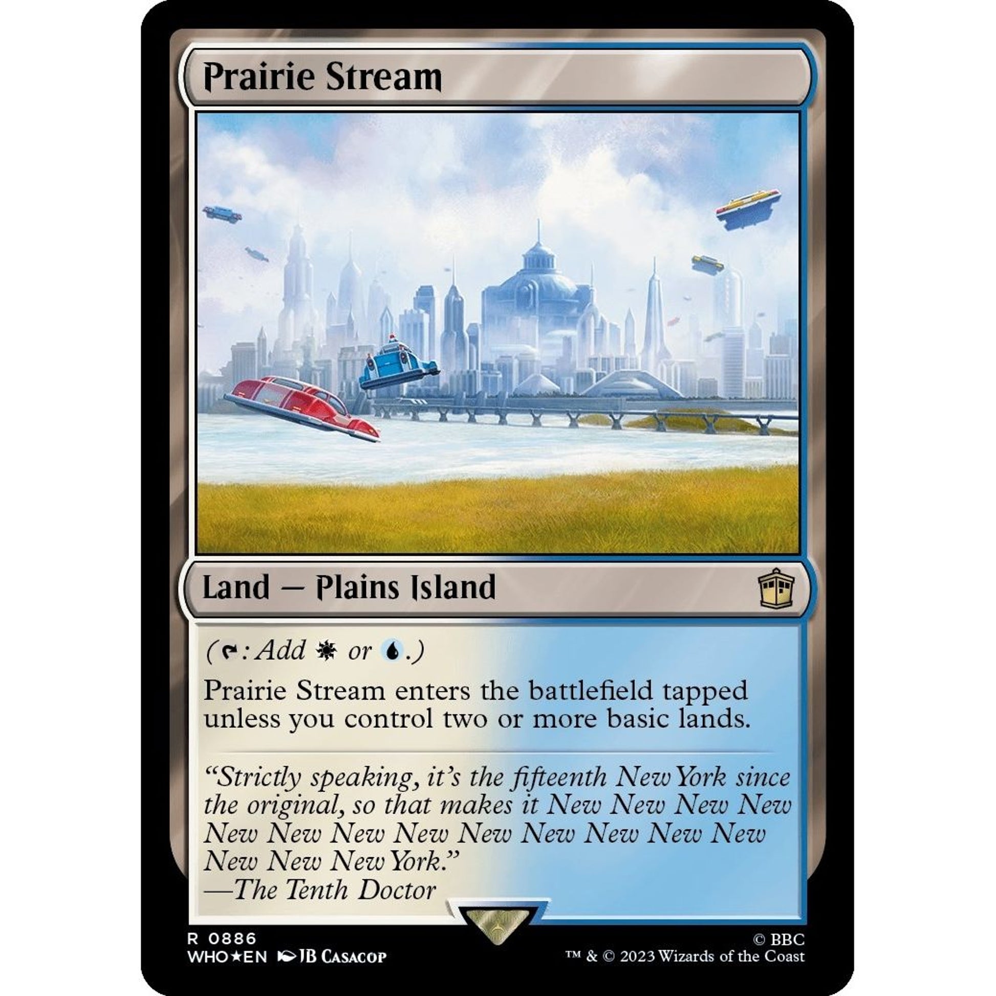Image for Prairie Stream (Surge Foil) (886) (WHO) - Magic: The Gathering
