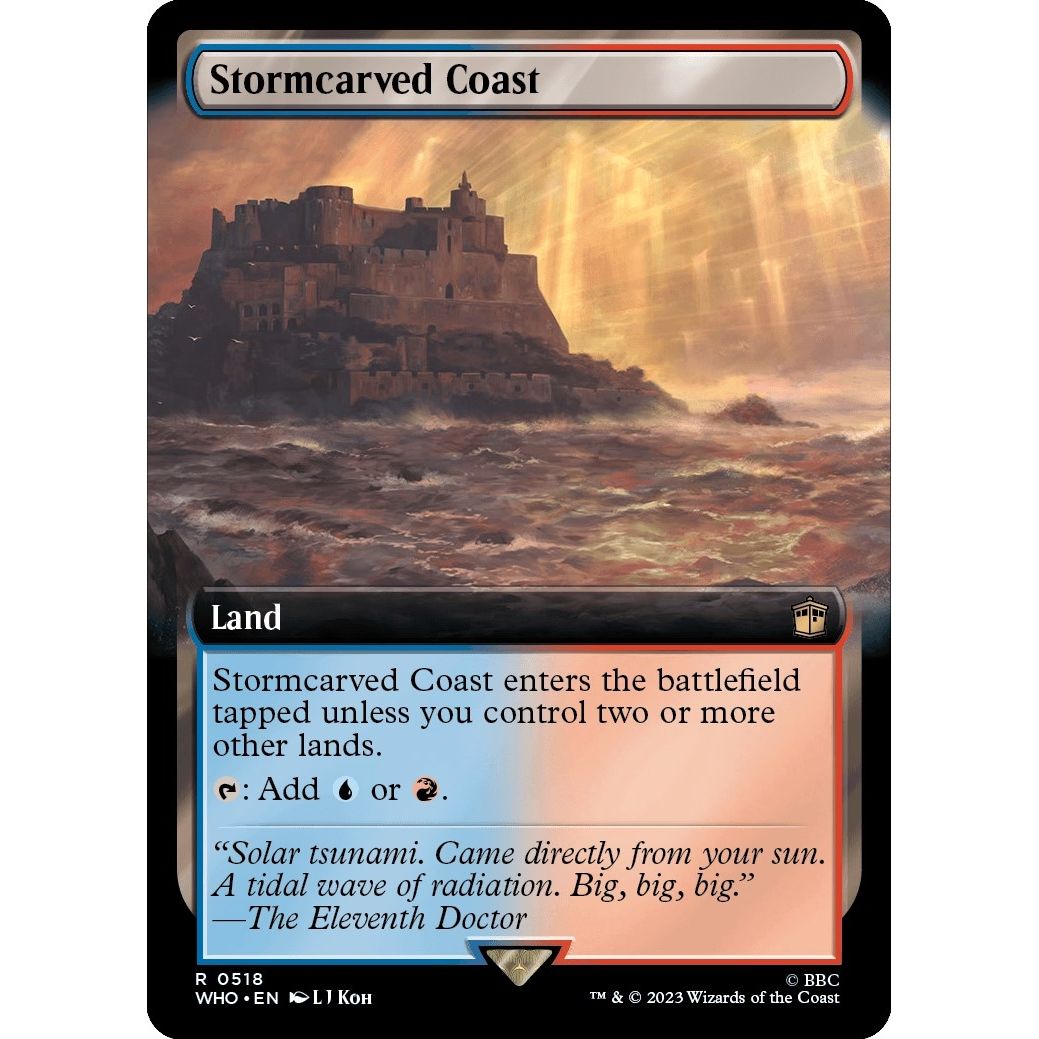 Image for Stormcarved Coast (Extended Art) (518) (WHO) - Magic: The Gathering