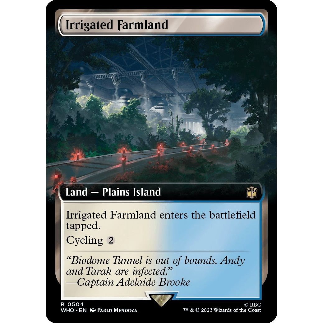 Image for Irrigated Farmland (Extended Art) (504) (WHO) - Magic: The Gathering