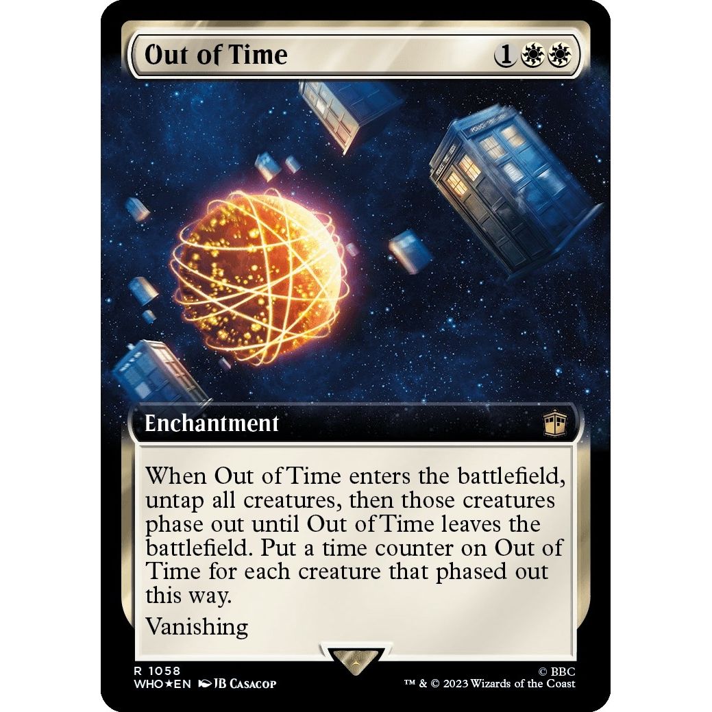 Image for Out of Time (Extended Art) (Surge Foil) (1058) (WHO) - Magic: The Gathering