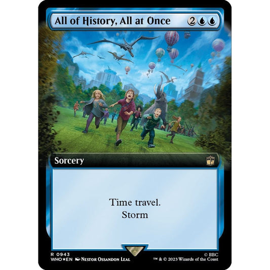 Image for All of History, All at Once (Extended Art) (Surge Foil) (943) (WHO) - Magic: The Gathering