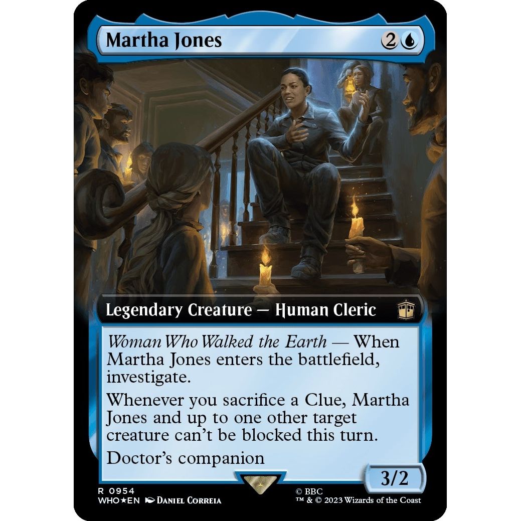 Image for Martha Jones (Extended Art) (Surge Foil) (954) (WHO) - Magic: The Gathering