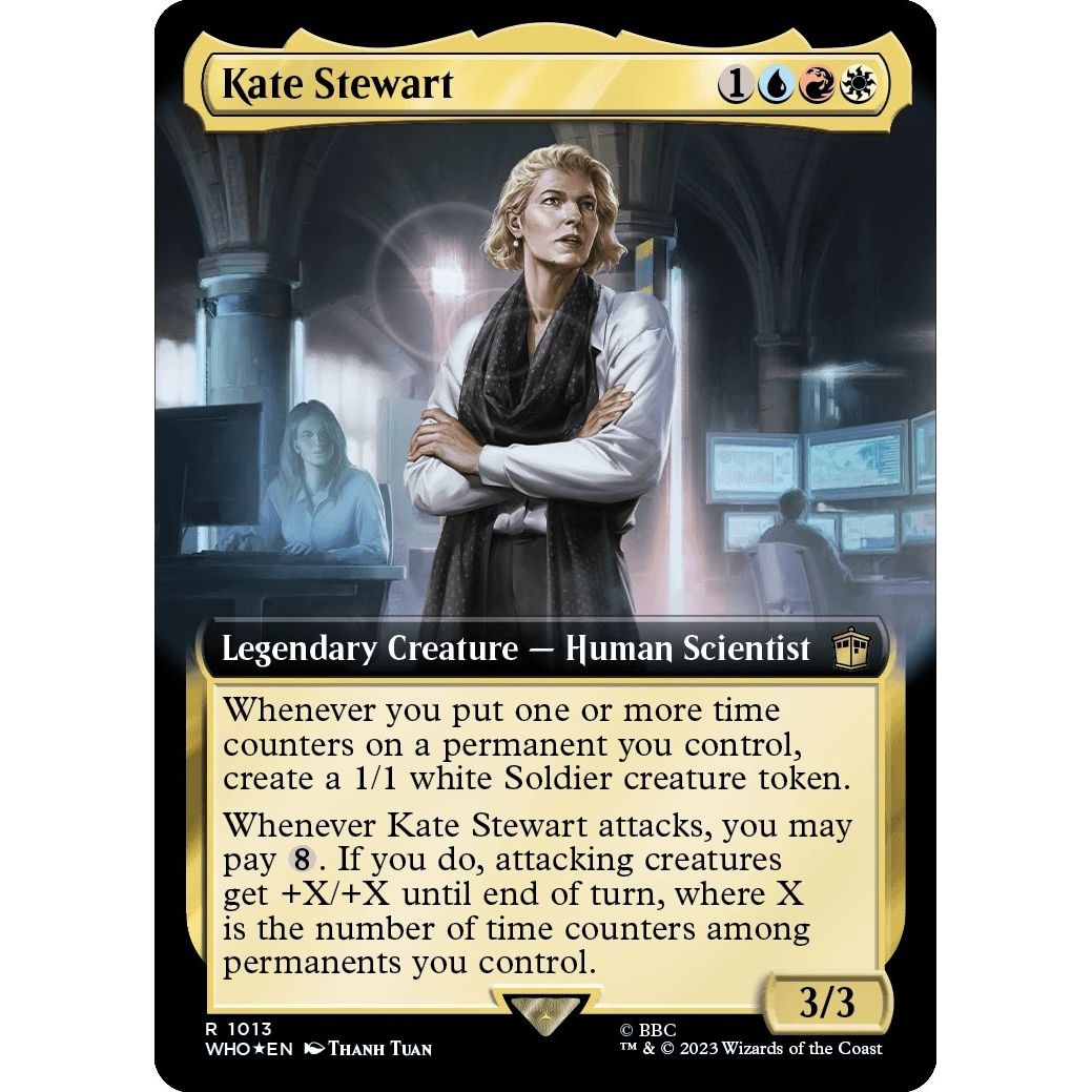 Image for Kate Stewart (Extended Art) (Surge Foil) (1013) (WHO) - Magic: The Gathering