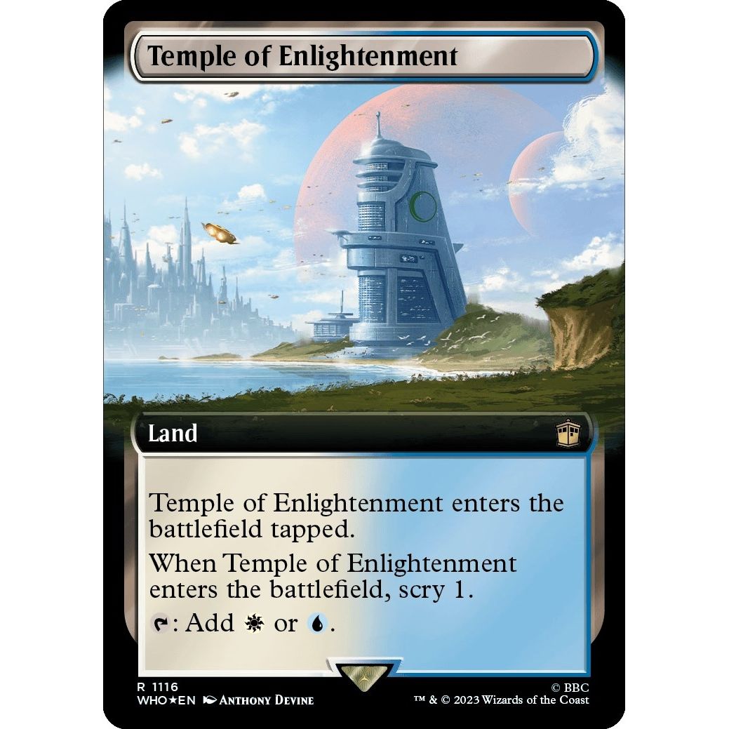 Image for Temple of Enlightenment (Extended Art) (Surge Foil) (1116) (WHO) - Magic: The Gathering