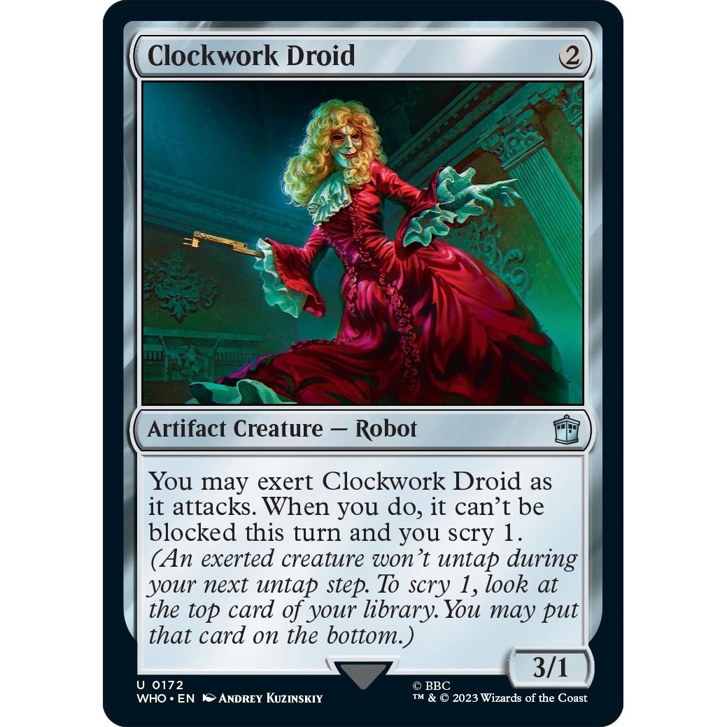 Image for Clockwork Droid (172) (WHO) - Magic: The Gathering