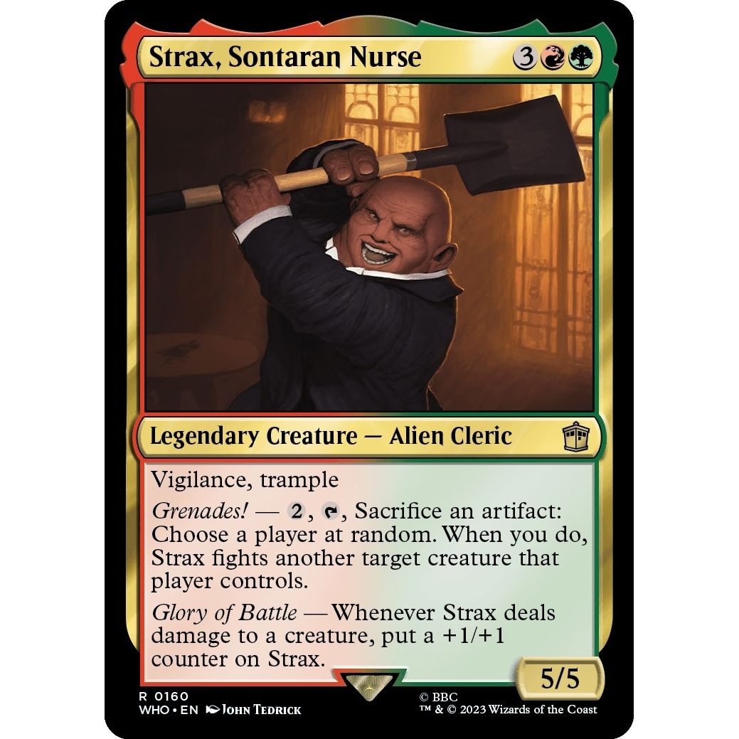 Image for Strax, Sontaran Nurse (160) (WHO) - Magic: The Gathering