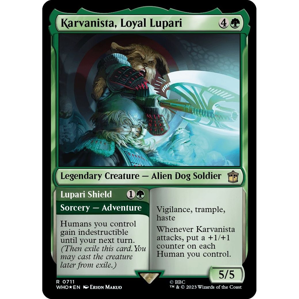 Image for Karvanista, Loyal Lupari (Surge Foil) (711) (WHO) - Magic: The Gathering