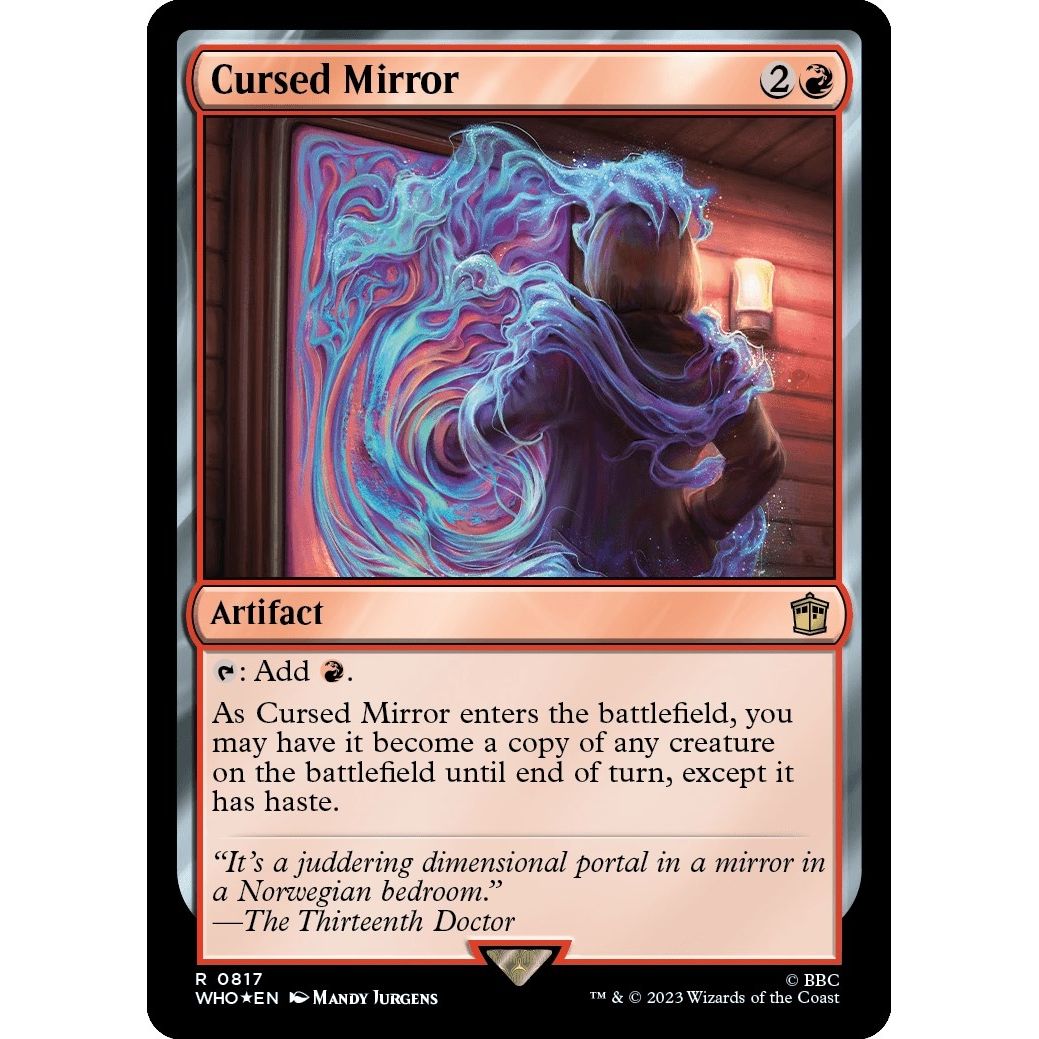 Image for Cursed Mirror (Surge Foil) (817) (WHO) - Magic: The Gathering