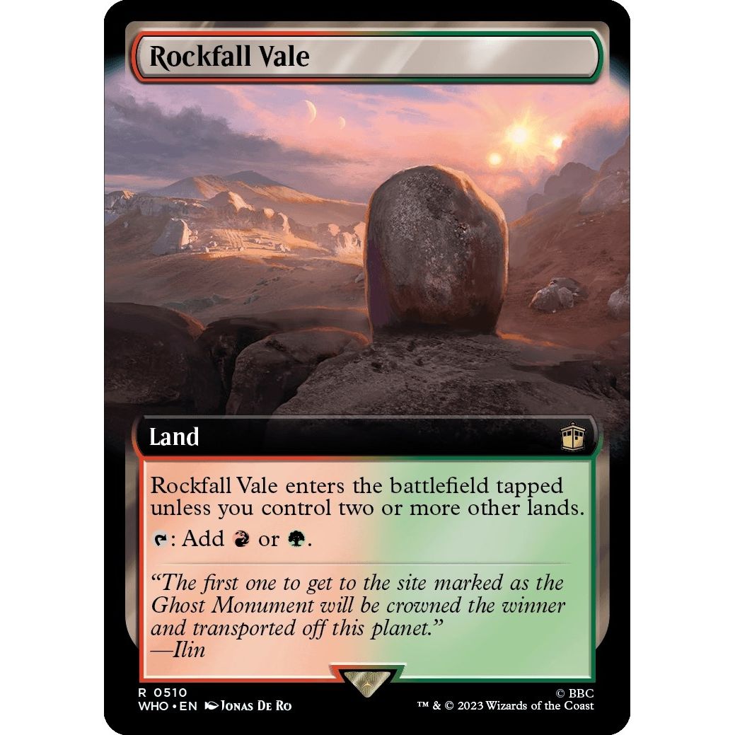 Image for Rockfall Vale (Extended Art) (510) (WHO) - Magic: The Gathering