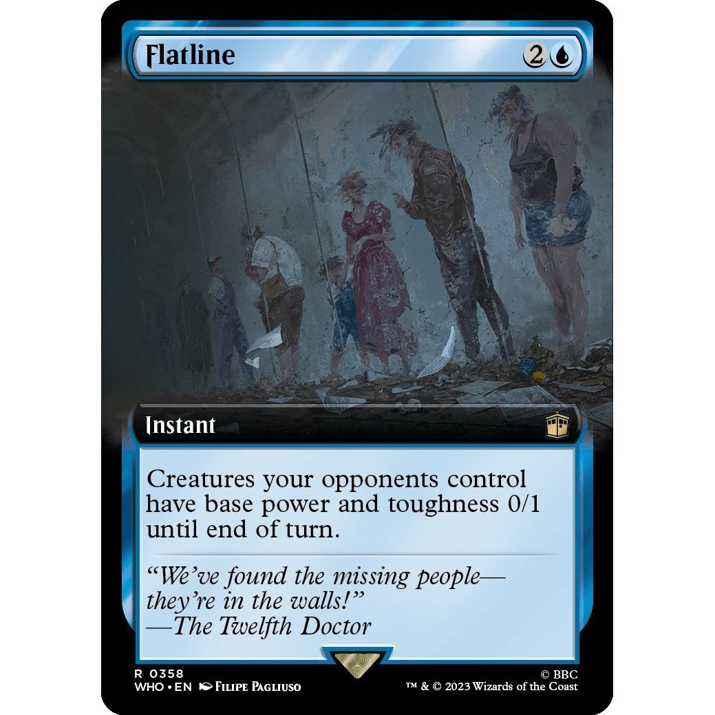 Image for Flatline (Extended Art) (358) (WHO) - Magic: The Gathering