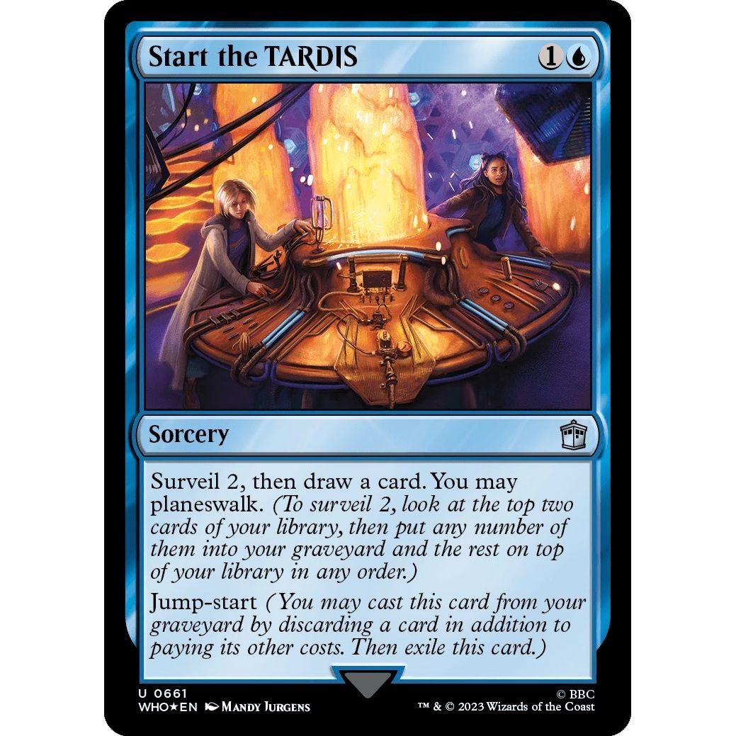 Image for Start the TARDIS (Surge Foil) (661) (WHO) - Magic: The Gathering