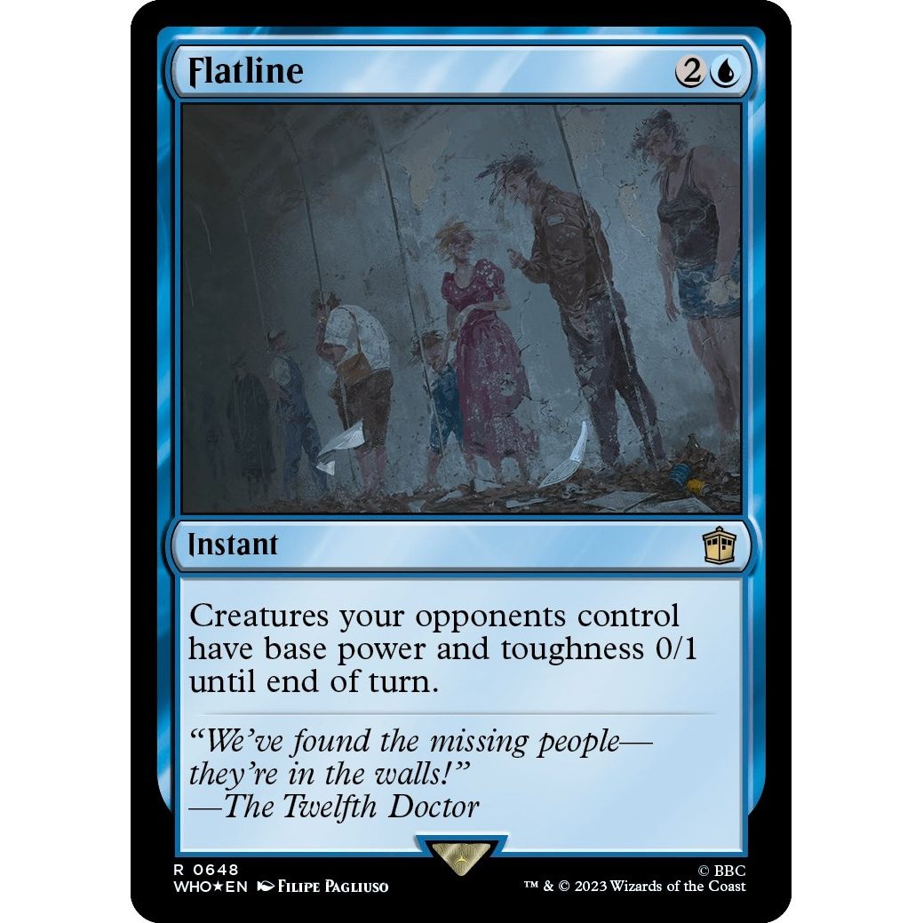 Image for Flatline (Surge Foil) (648) (WHO) - Magic: The Gathering