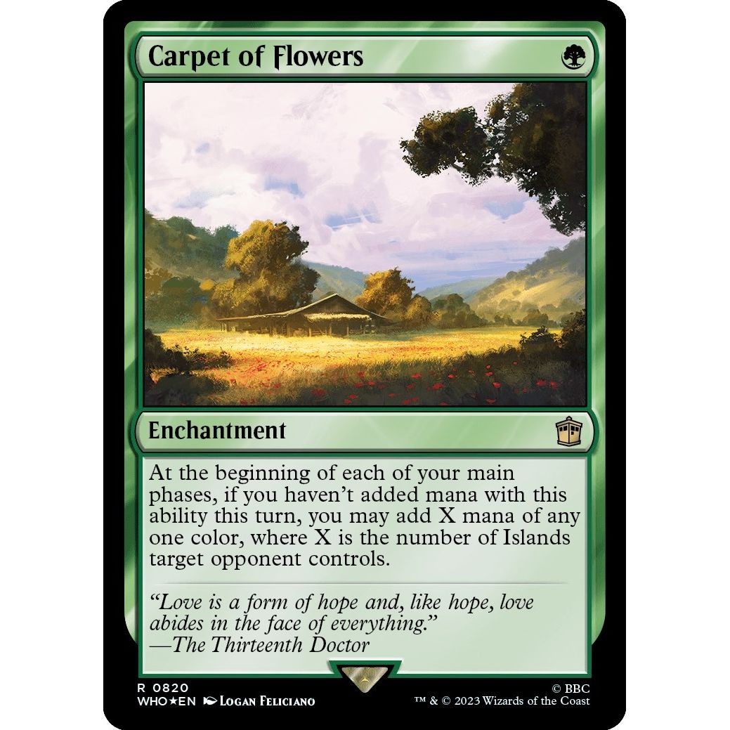 Image for Carpet of Flowers (Surge Foil) (820) (WHO) - Magic: The Gathering
