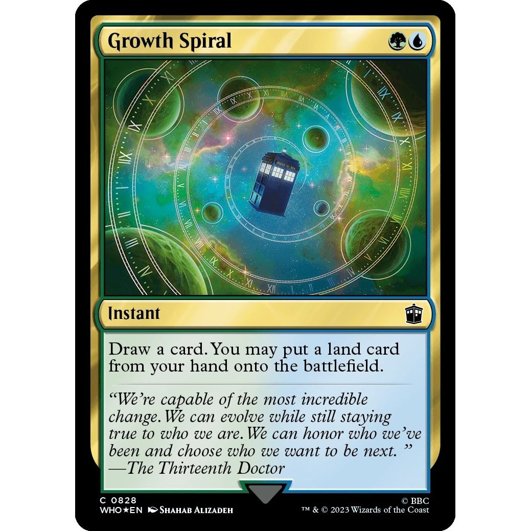 Image for Growth Spiral (Surge Foil) (828) (WHO) - Magic: The Gathering