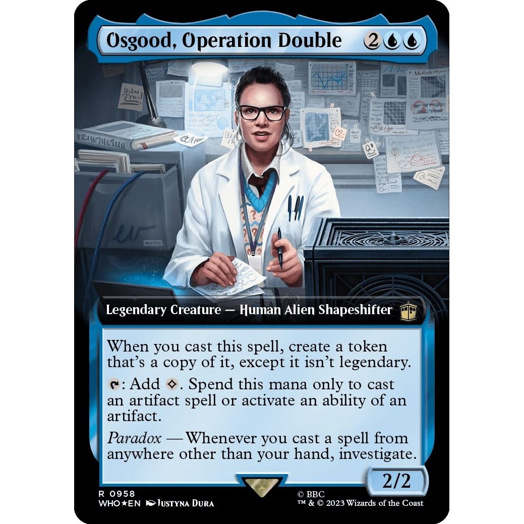 Image for Osgood, Operation Double (Extended Art) (Surge Foil) (958) (WHO) - Magic: The Gathering