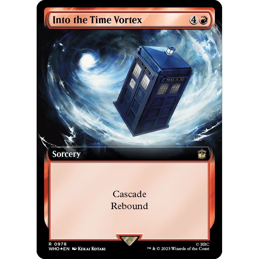Image for Into the Time Vortex (Extended Art) (Surge Foil) (978) (WHO) - Magic: The Gathering