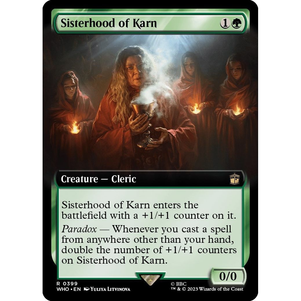 Image for Sisterhood of Karn (Extended Art) (399) (WHO) - Magic: The Gathering