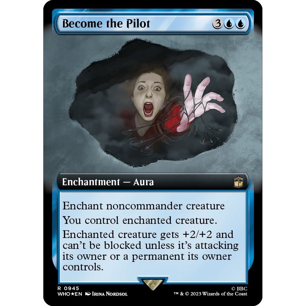 Image for Become the Pilot (Extended Art) (Surge Foil) (945) (WHO) - Magic: The Gathering