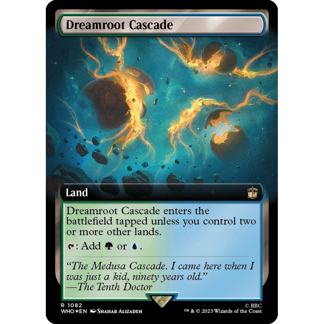 Image for Dreamroot Cascade (Extended Art) (Surge Foil) (1082) (WHO) - Magic: The Gathering