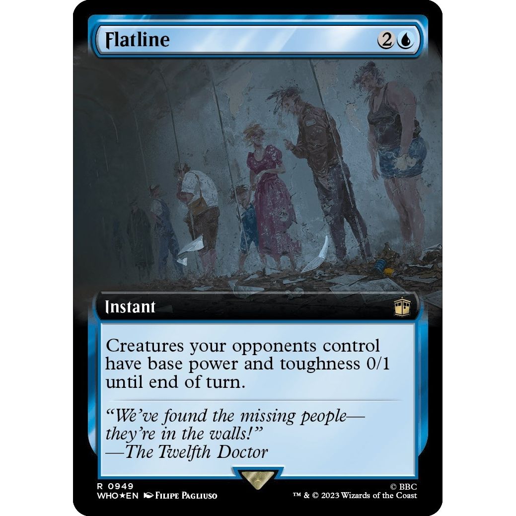 Image for Flatline (Extended Art) (Surge Foil) (949) (WHO) - Magic: The Gathering