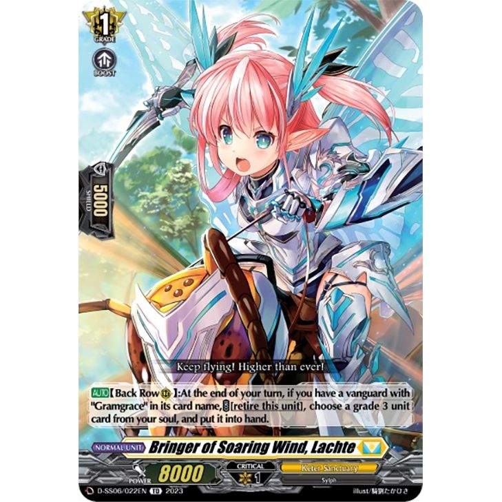 Image for Bringer of Soaring Wind, Lachte (D-SS06/022EN) (SS06) - Cardfight Vanguard