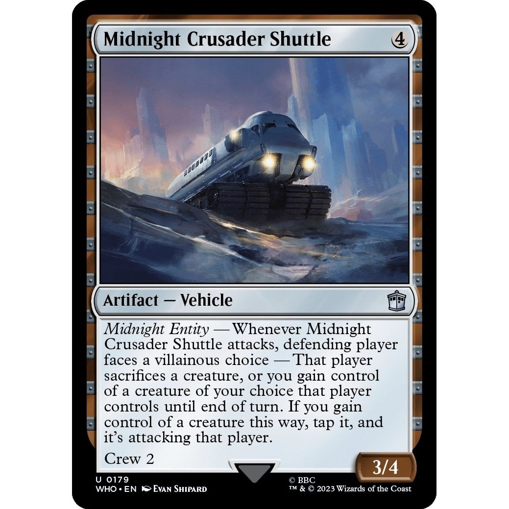 Image for Midnight Crusader Shuttle (179) (WHO) - Magic: The Gathering