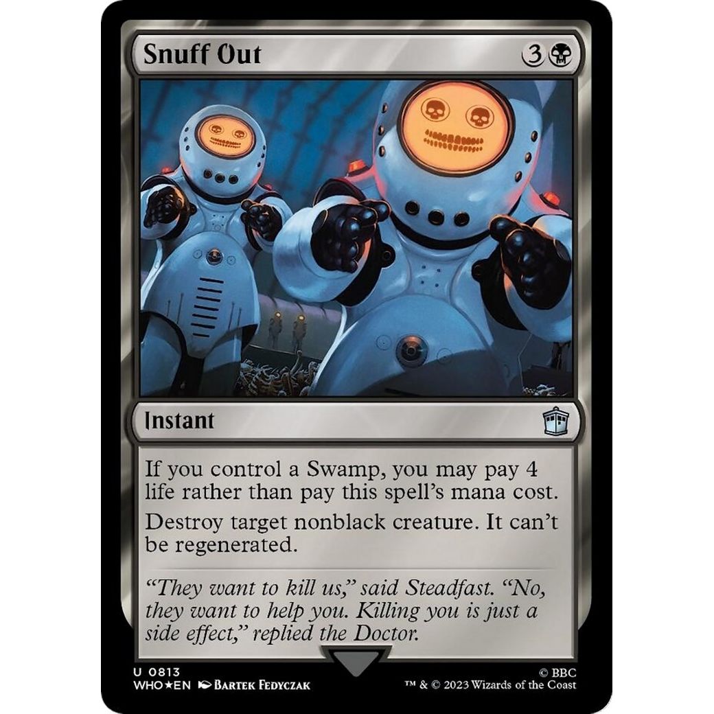 Image for Snuff Out (Surge Foil) (813) (WHO) - Magic: The Gathering