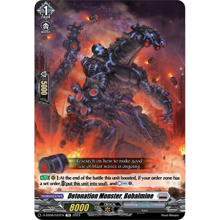 Image for Detonation Monster, Bobalmine (D-SS08/022EN) (SS08) - Cardfight Vanguard