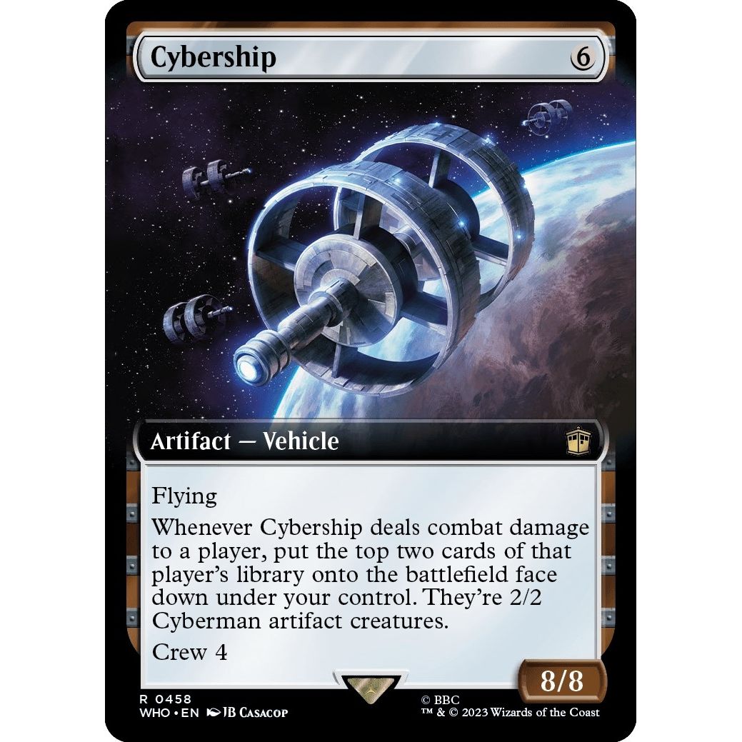 Image for Cybership (Extended Art) (458) (WHO) - Magic: The Gathering