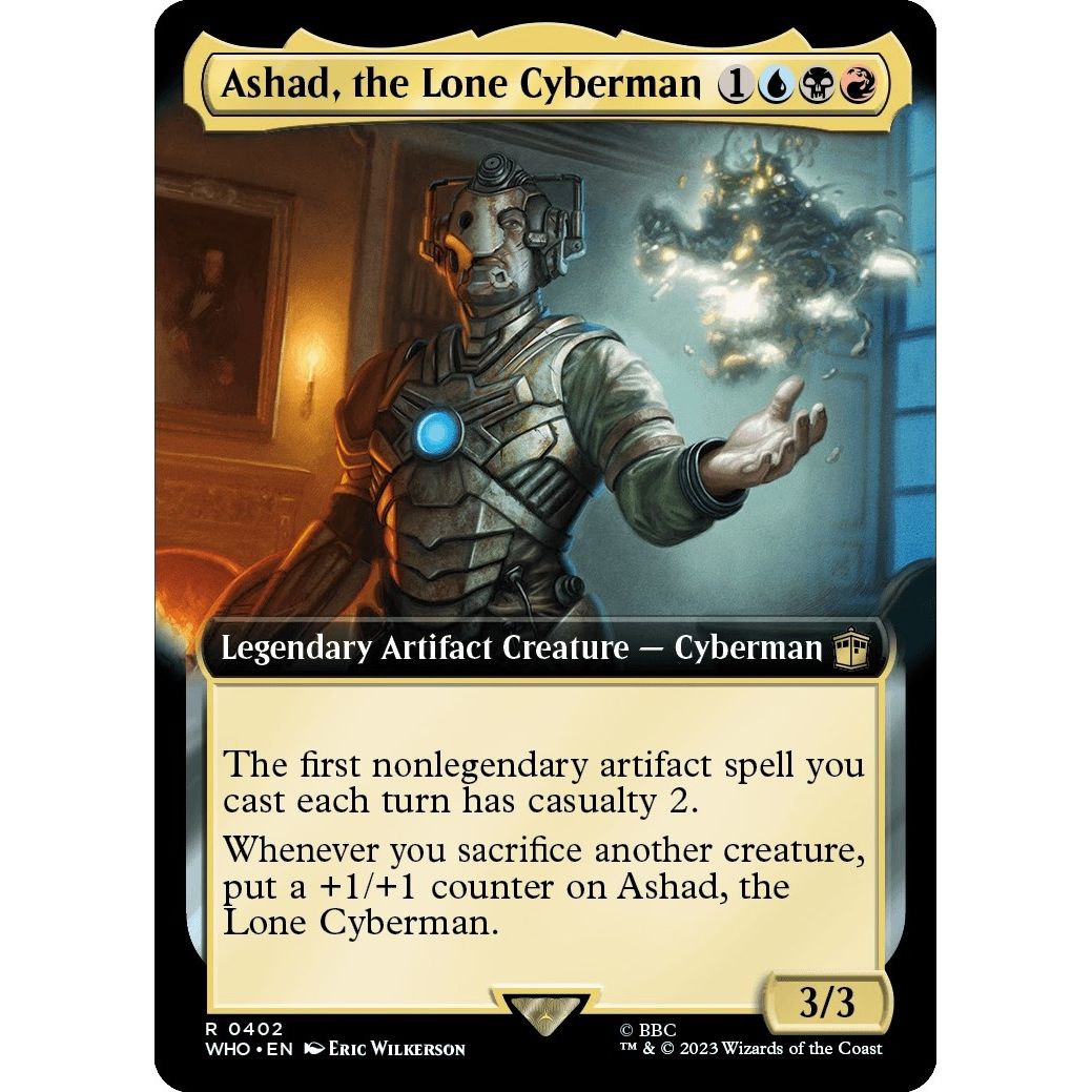 Image for Ashad, the Lone Cyberman (Extended Art) (402) (WHO) - Magic: The Gathering