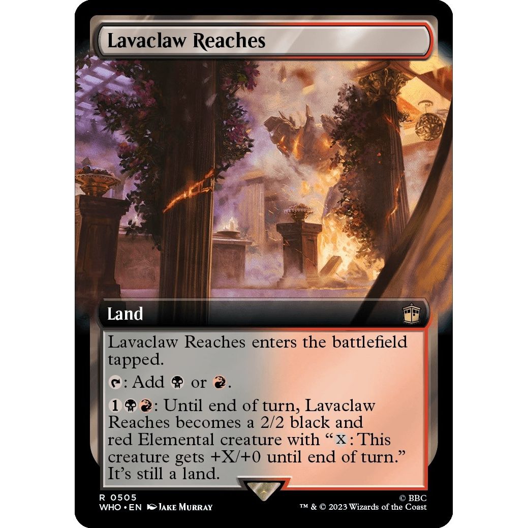 Image for Lavaclaw Reaches (Extended Art) (505) (WHO) - Magic: The Gathering