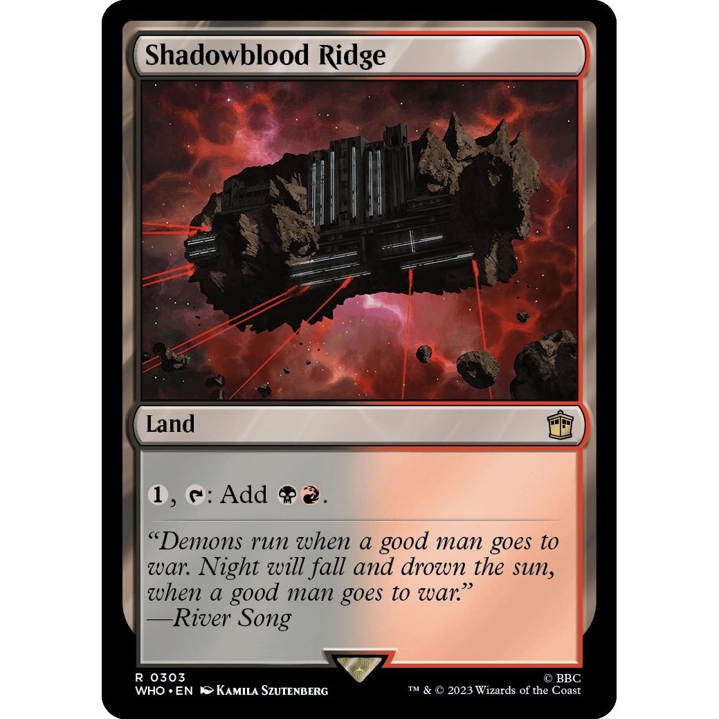 Image for Shadowblood Ridge (303) (WHO) - Magic: The Gathering