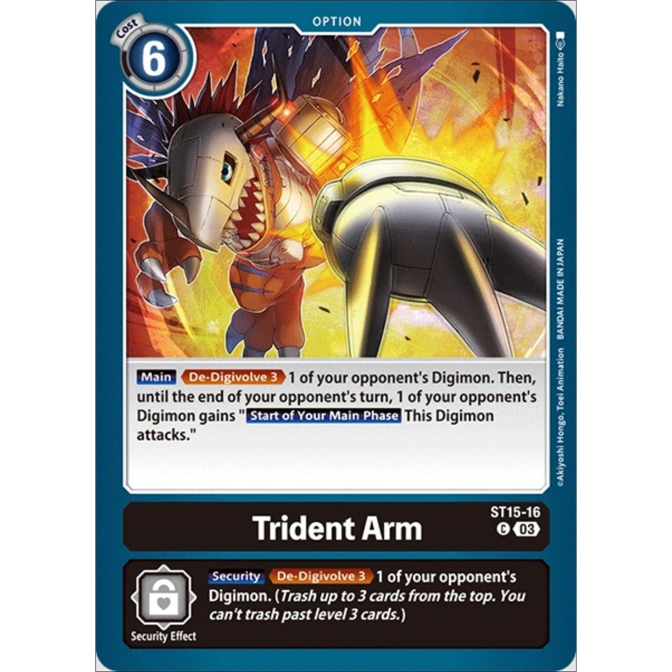 Image for Trident Arm (ST15-16 C) (ST-15) - Digimon Card Game