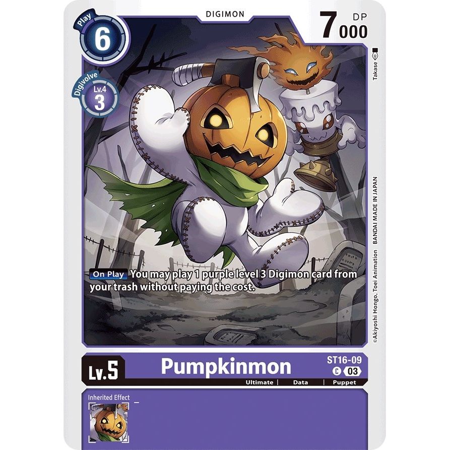 Image for Pumpkinmon (ST16-09 C) (ST-16) - Digimon Card Game