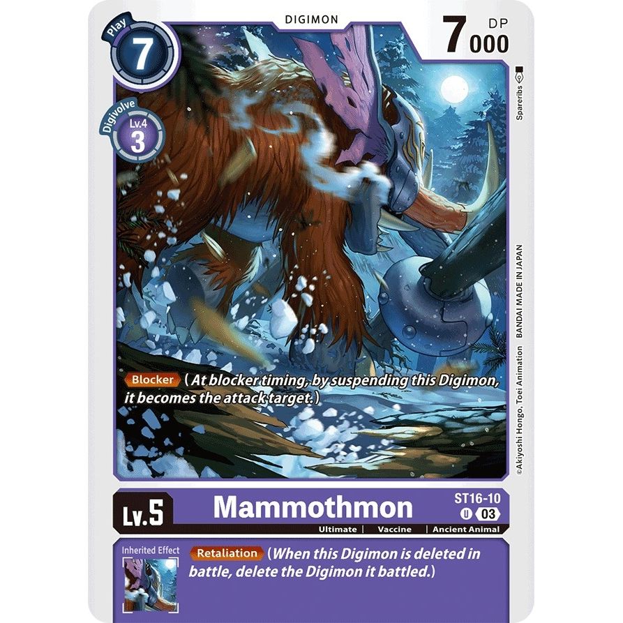 Image for Mammothmon (ST16-10 U) (ST-16) - Digimon Card Game