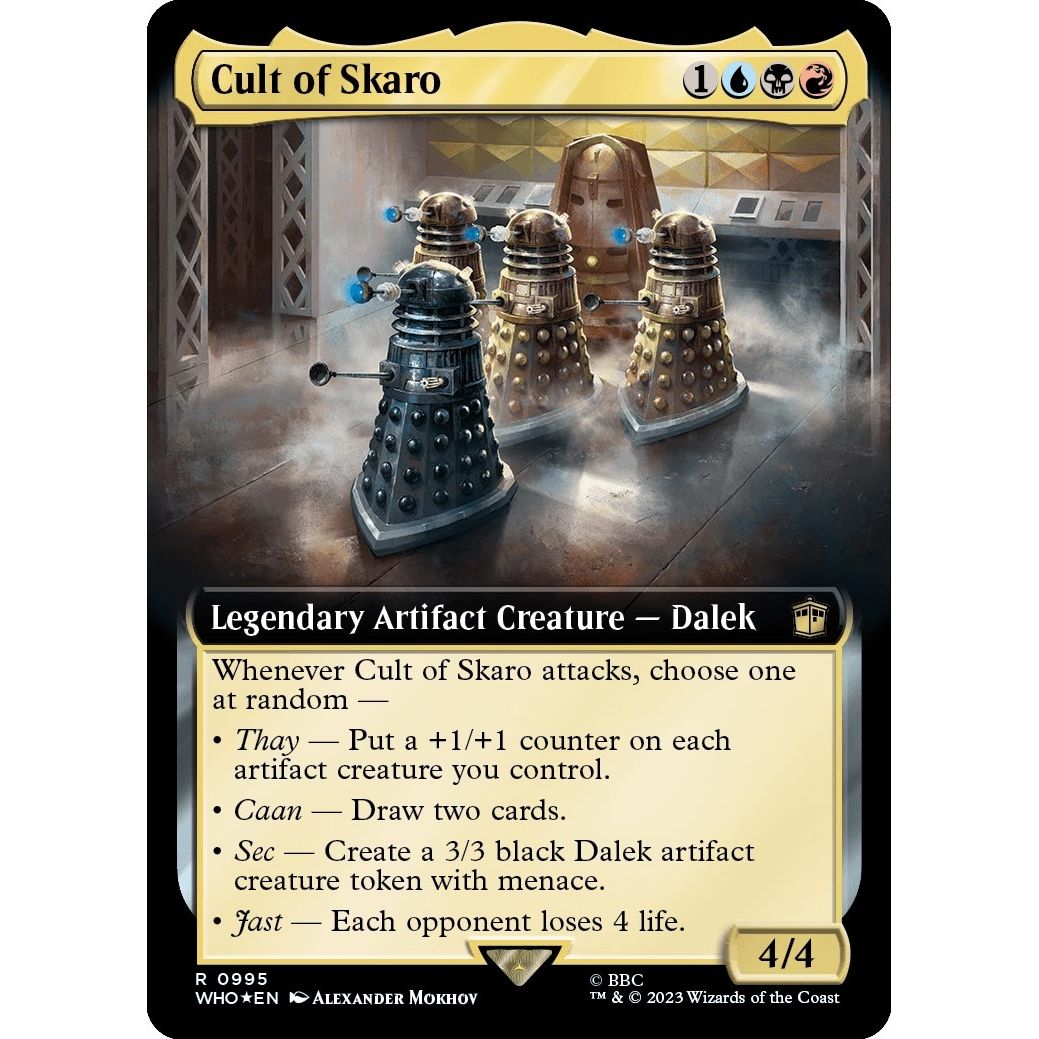Image for Cult of Skaro (Extended Art) (Surge Foil) (995) (WHO) - Magic: The Gathering