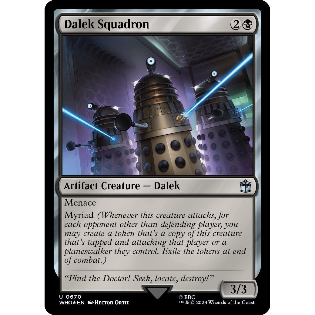 Image for Dalek Squadron (Surge Foil) (670) (WHO) - Magic: The Gathering