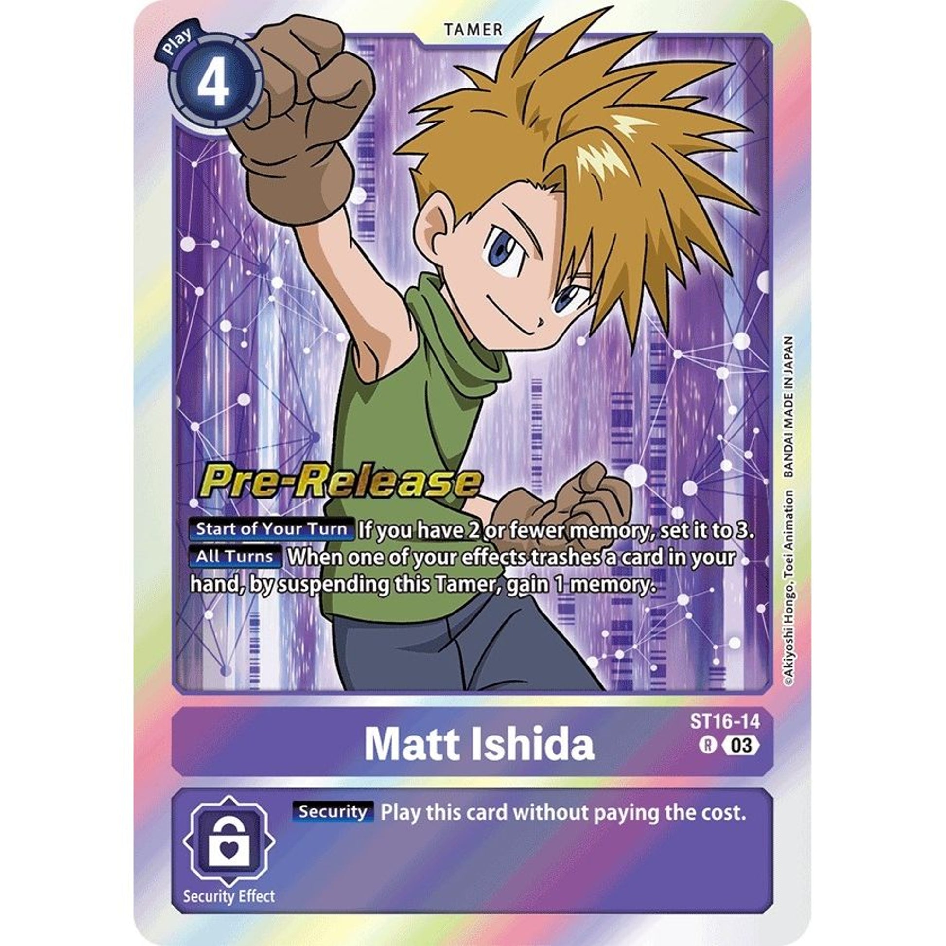 Image for Matt Ishida (ST16-14 R) (ST-16_PR) - Digimon Card Game