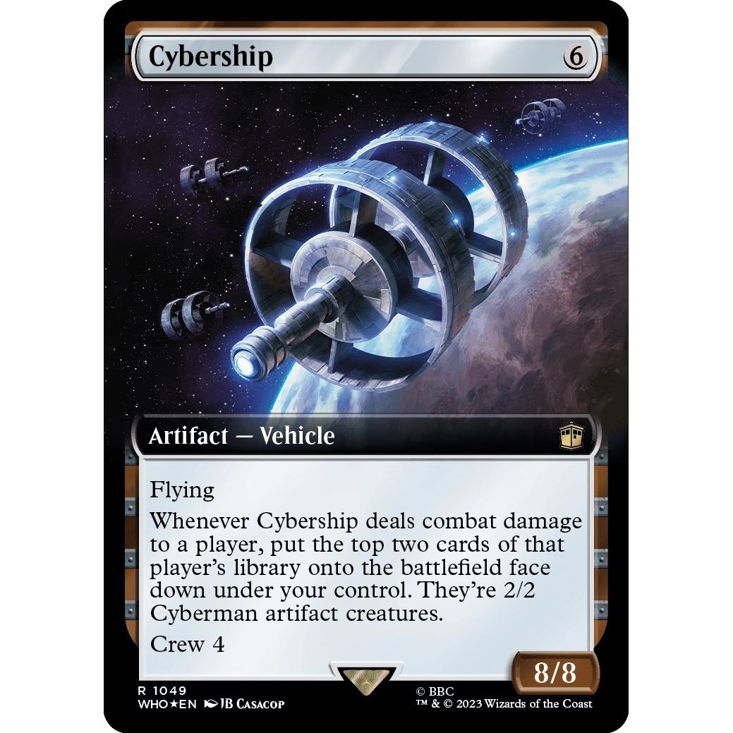 Image for Cybership (Extended Art) (Surge Foil) (1049) (WHO) - Magic: The Gathering