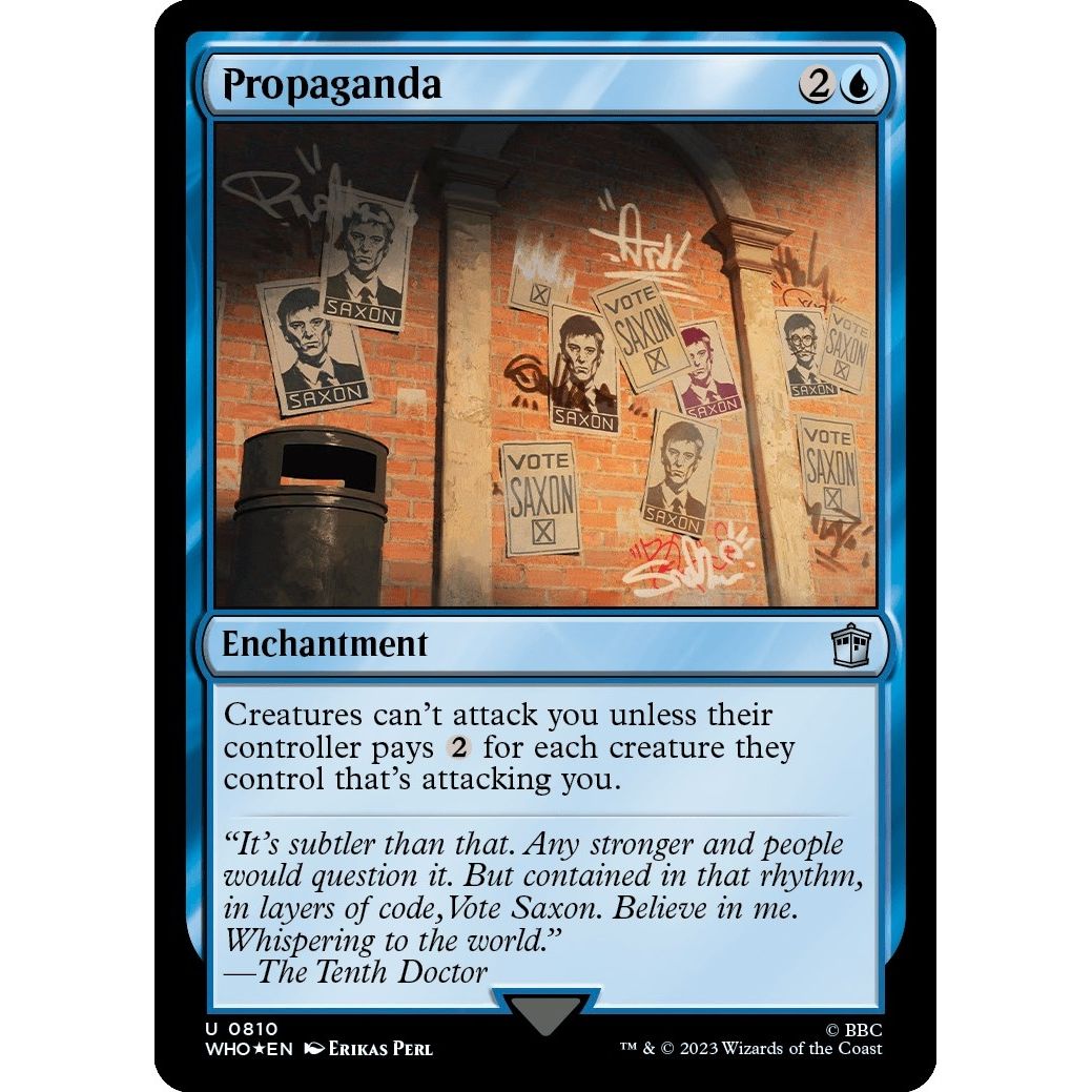 Image for Propaganda (Surge Foil) (810) (WHO) - Magic: The Gathering