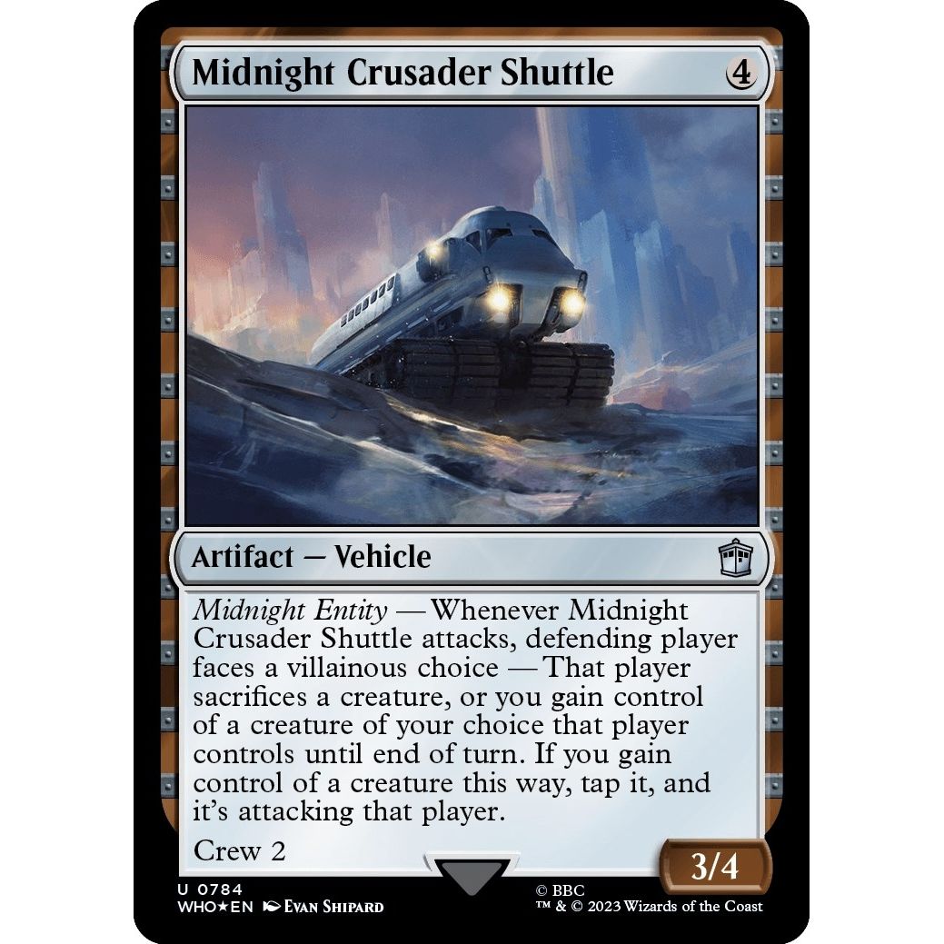 Image for Midnight Crusader Shuttle (Surge Foil) (784) (WHO) - Magic: The Gathering
