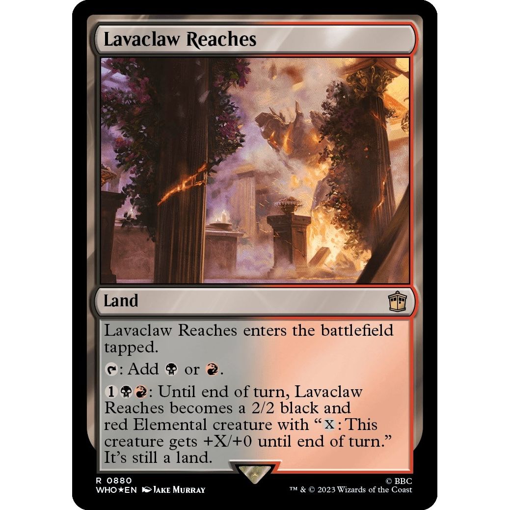 Image for Lavaclaw Reaches (Surge Foil) (880) (WHO) - Magic: The Gathering