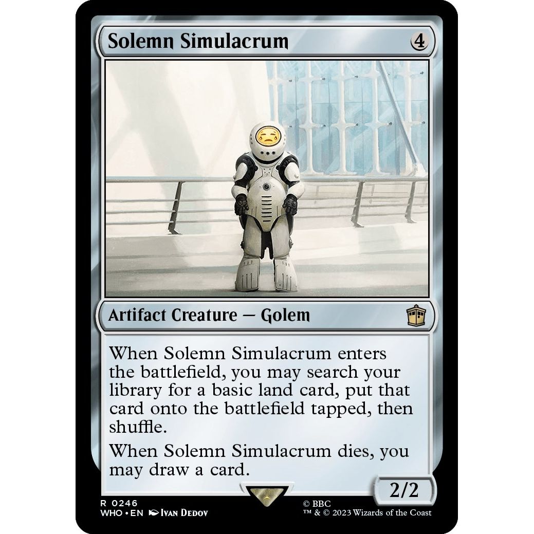 Image for Solemn Simulacrum (246) (WHO) - Magic: The Gathering