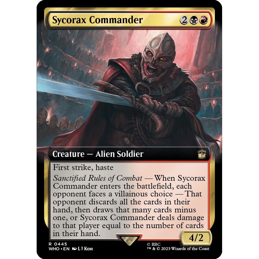 Image for Sycorax Commander (Extended Art) (445) (WHO) - Magic: The Gathering